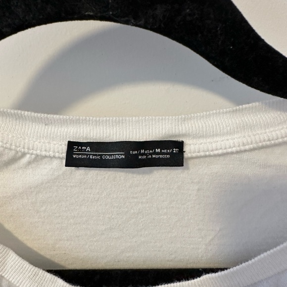 Zara white corset cropped tshirt - Picture 5 of 6